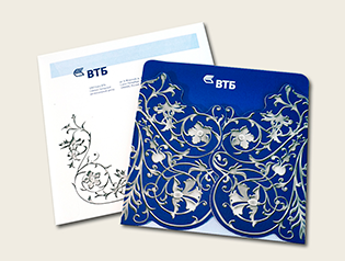 Дизайн открыток «Открытка-приглашение ВТБ»