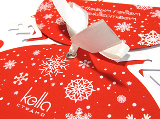 Корпоративная новогодняя открытка Kella Studio Корпоративная новогодняя открытка Kella Studio