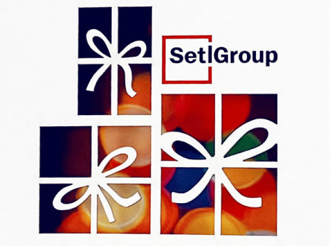 Новогодняя открытка для компании Setl Group