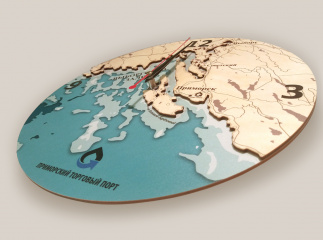 Часы для компании Приморский торговый порт